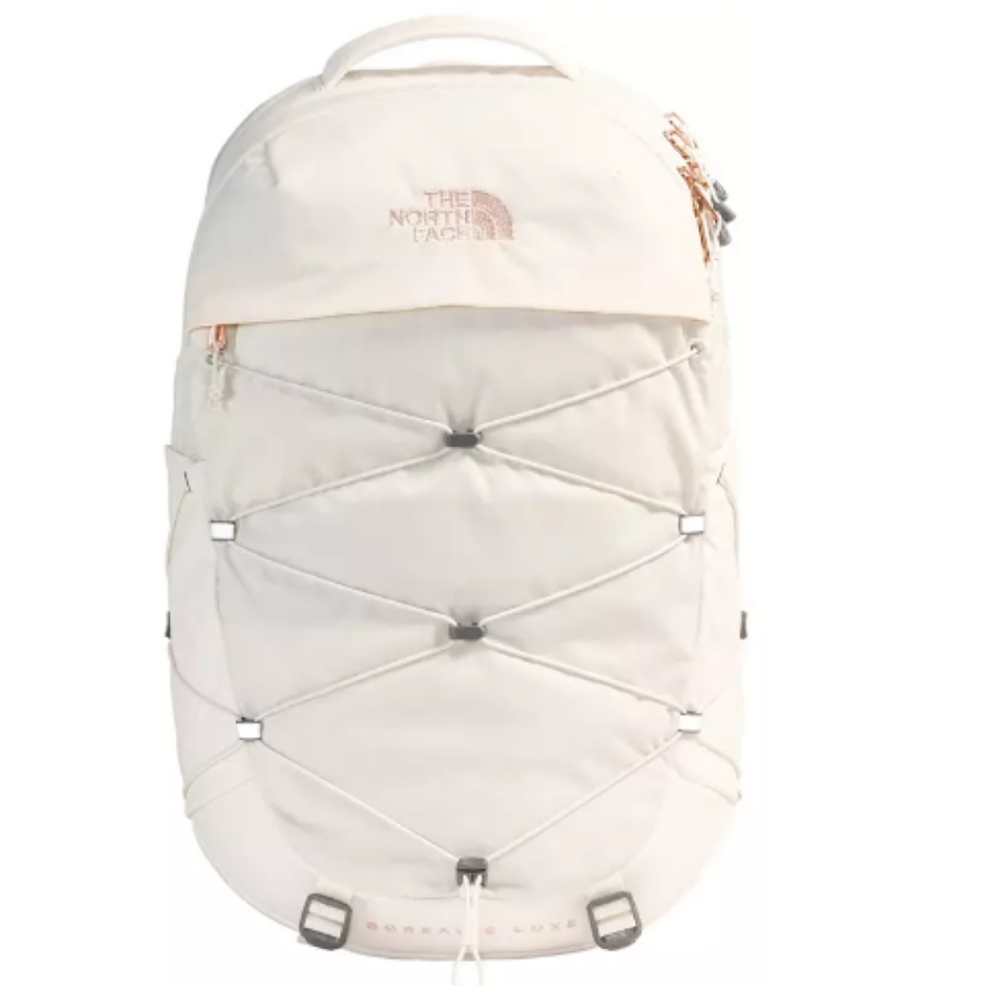 "N The North Face Women's Borealis Luxe Grdnia Wht/Brnt Crl Mtllc Backpack